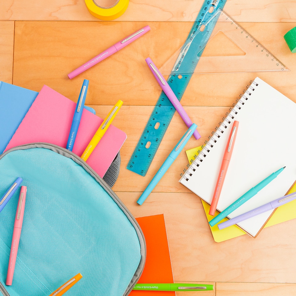 image 1 of Papermate Flair Pastel Felt Pens 6 Pack
