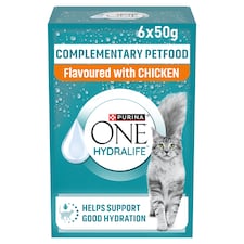 Purina ONE HYDRALIFE with Chicken Cat Compliment 6x50g