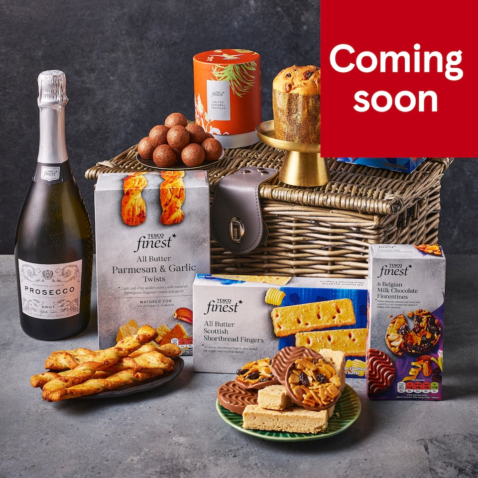 109. Tesco Finest Christmas Hamper with Prosecco