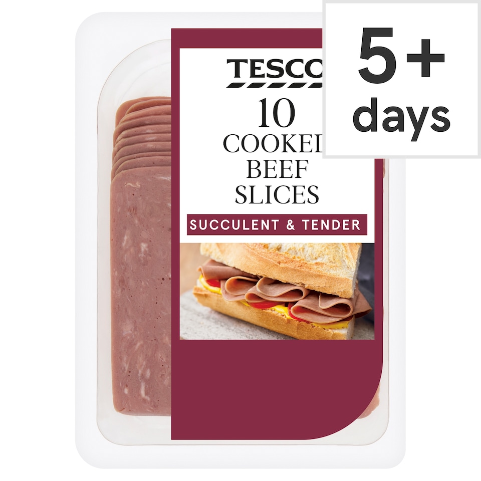Tesco Cooked Beef Slices 125g