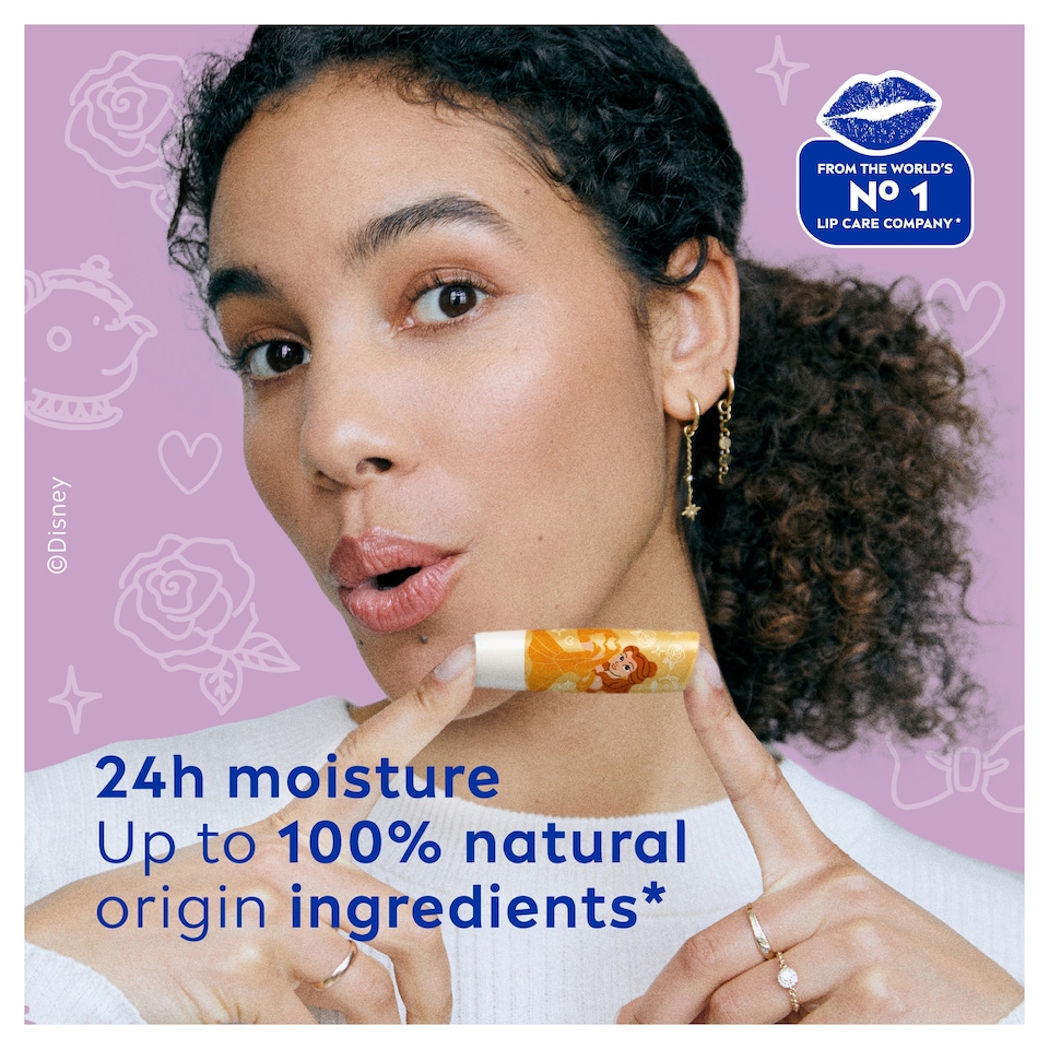 image 1 of NIVEA Disney Belle Vanilla Cupcake Lip Balm 4.8g