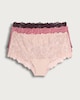image 3 of F&F 3-Pack Full Brief Galloon Lace Trim Knickers in Multi