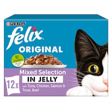 Felix Cat Food Mixed Selection In Jelly 12X100g