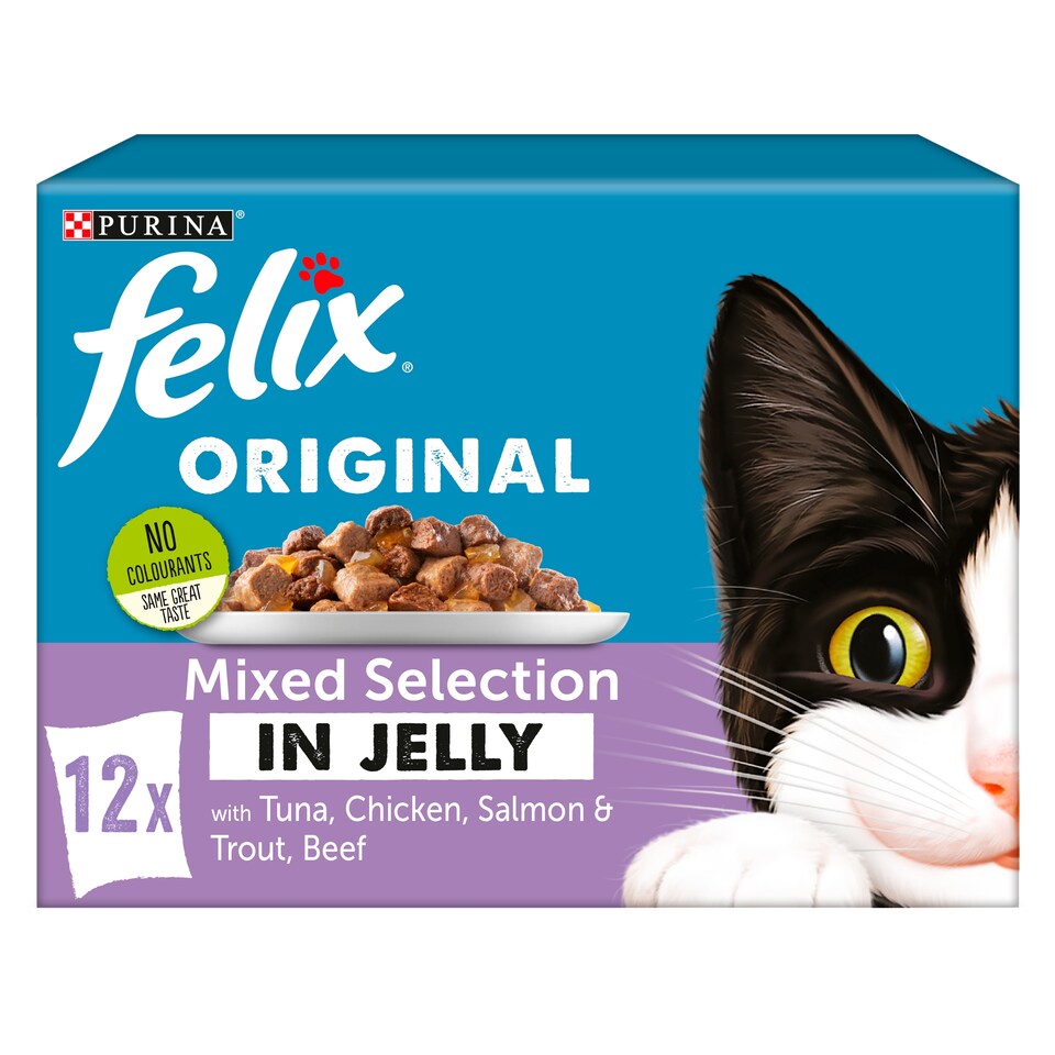 image 1 of Felix Cat Food Mixed Selection In Jelly 12X100g