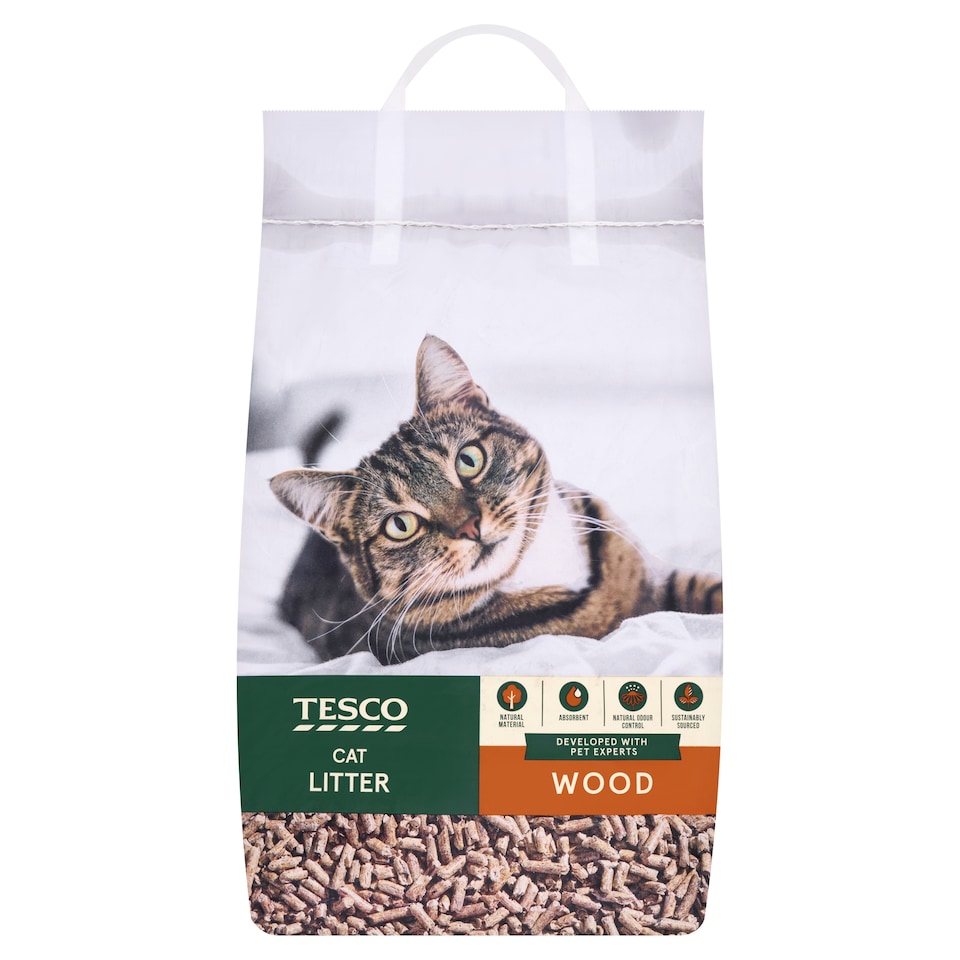 Tesco Lightweight Wood Cat Litter 10L