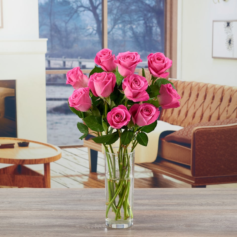 image 1 of Tesco Pink Roses Bouquet Small