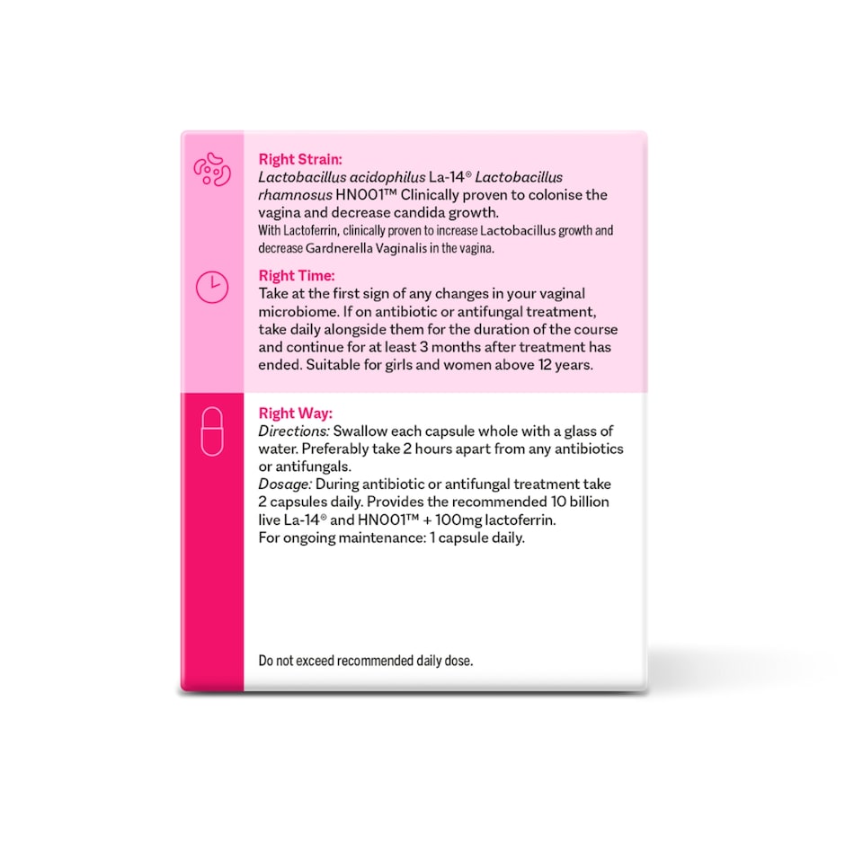 image 1 of SMART STRAINS probiotics for your Vaginal Microbiome & women's health - 30 Capsules