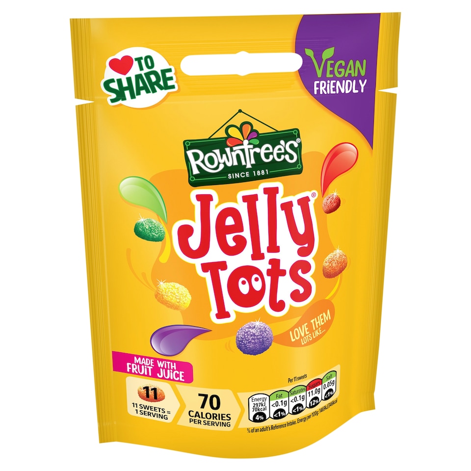 image 1 of Rowntree's Jelly Tots Sweets Sharing Bag 150g