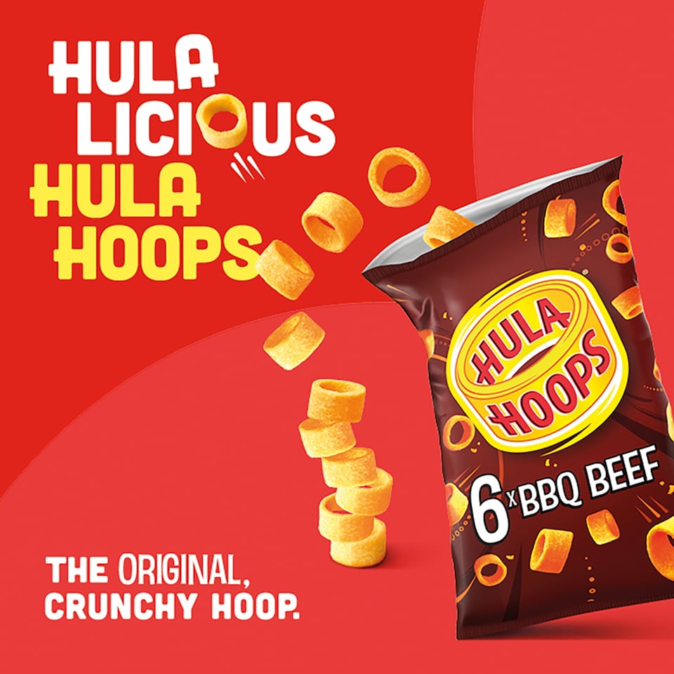 image 1 of Hula Hoops BBQ Beef Multipack Crisps 6x24g