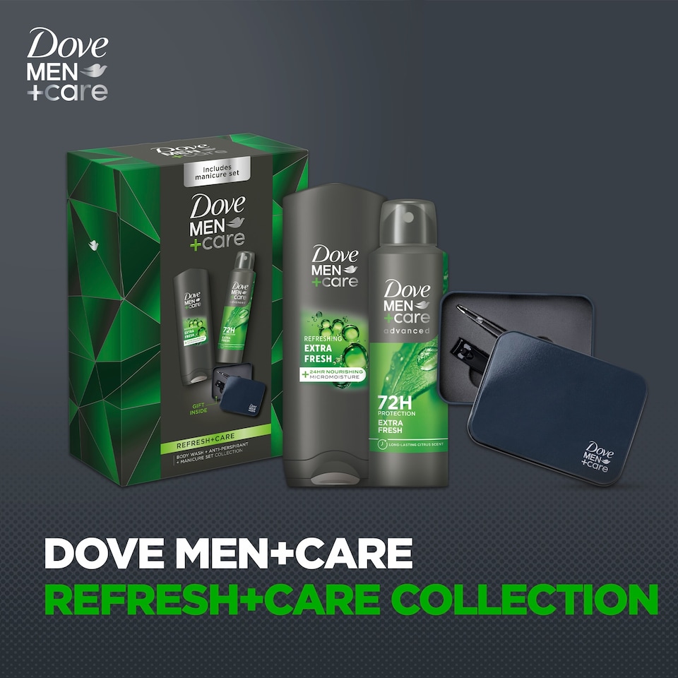 image 1 of Dove Men + Care Refresh + Care Duo & Manicure Kit Gift Set 