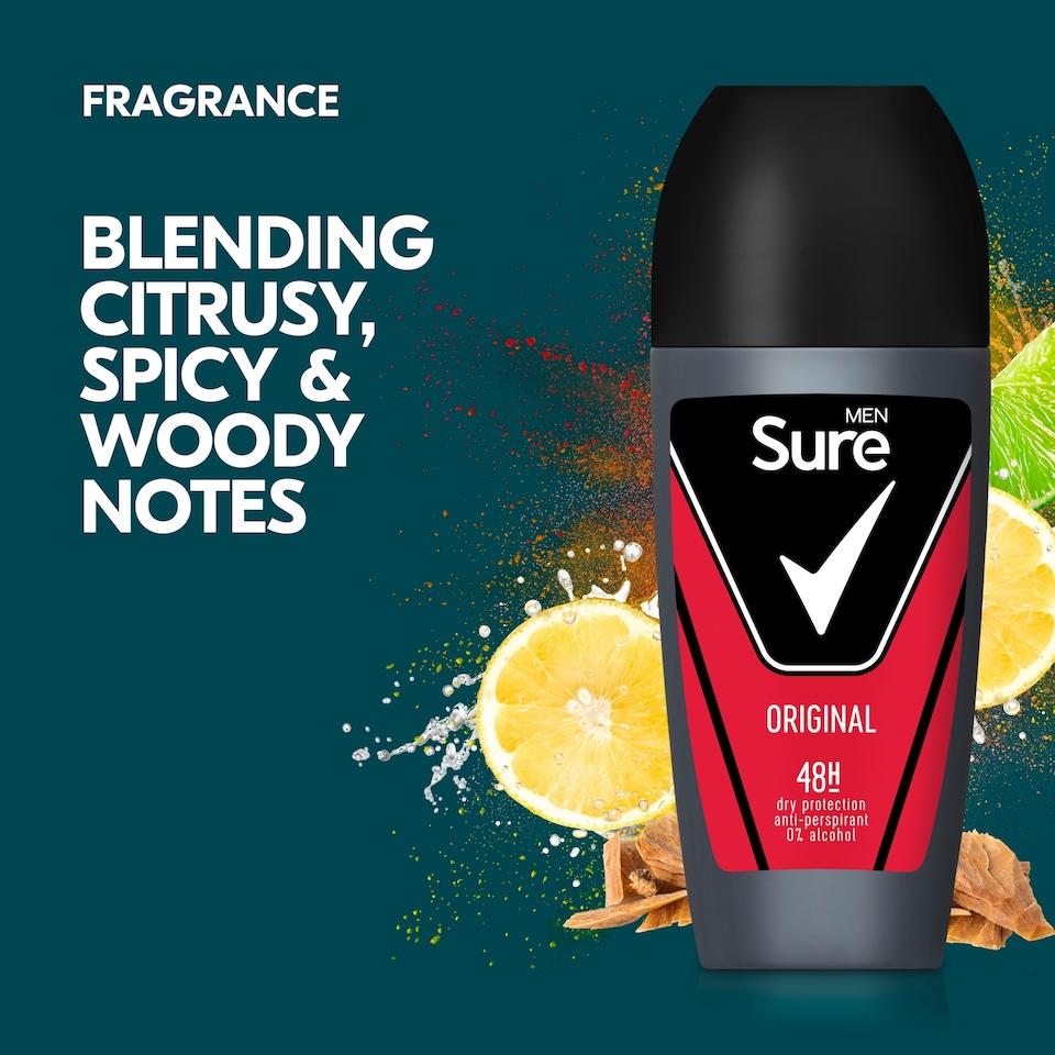 image 1 of Sure Men 48h Original Roll On Antiperspirant Deodorant 50ml