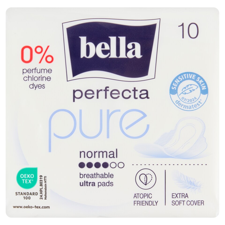 Obrázek 1 pro produkt Bella Perfecta Pure Normal ultratenké hygienické vložky 10 ks
