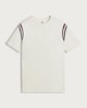 image 4 of F&F Pure Cotton Colour Block Short Sleeved T-Shirt in Cream