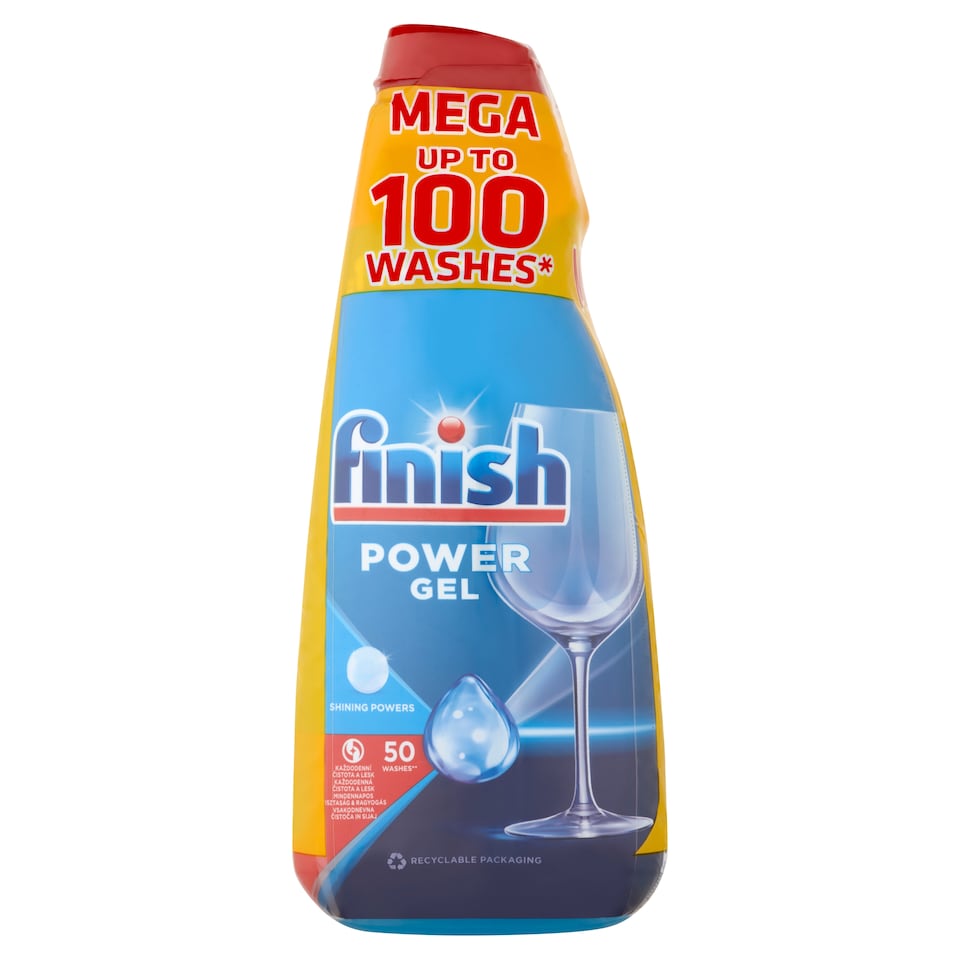 Finish Power gépi mosogató gél 100 mosás 2 x 1000 ml  1. kép