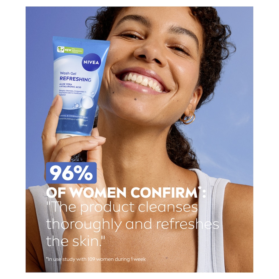 image 1 of NIVEA Refreshing Face Wash Gel 150ml