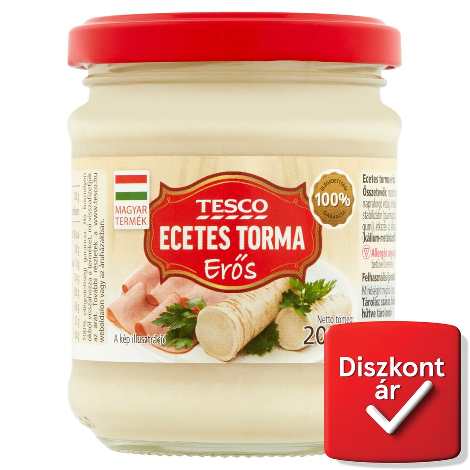 Tesco Hot Horseradish with Vinegar 200 g