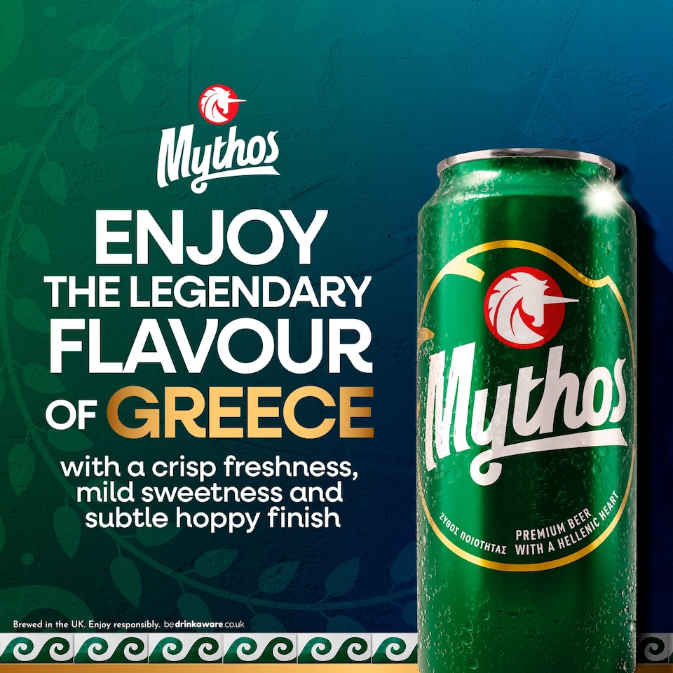 image 1 of Mythos Premium Greek Lager Beer Can 4x440ml