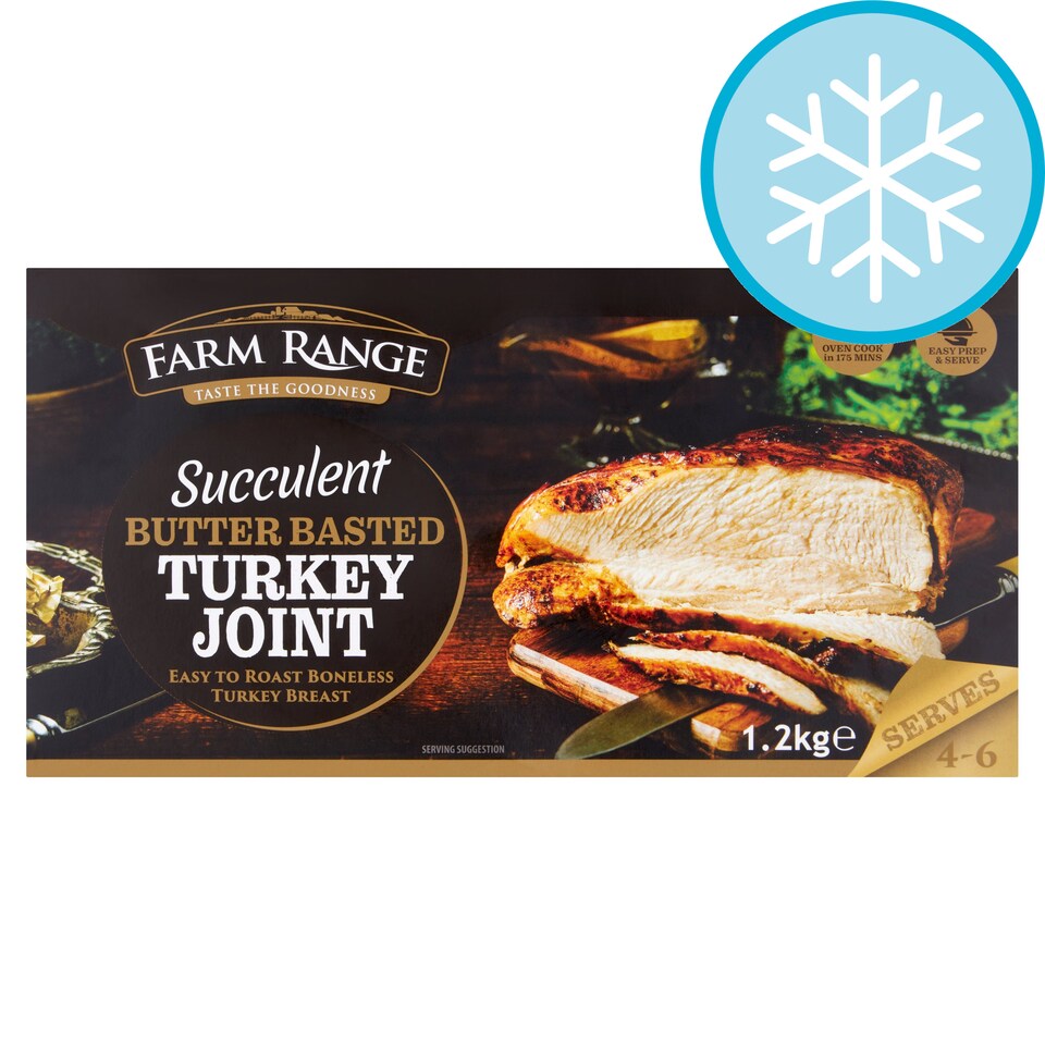 Farm Range Butter Basted Turkey Joint 1.2Kg Tesco Groceries