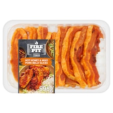 Tesco Fire Pit Hot Honey & Miso Pork Belly Slices 400G