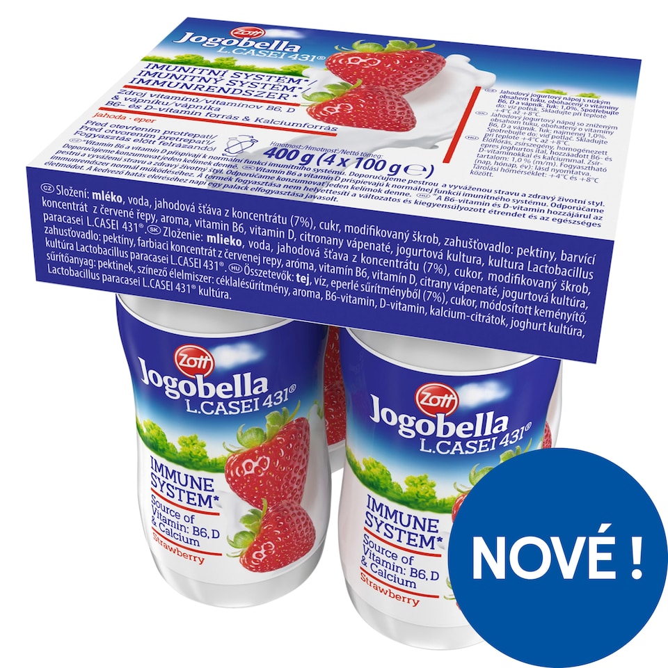 image 1 of Zott Jogobella L.Casei 431 Yogurt Drink 4 x 100g (400g)