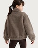 image 3 of F&F Active Girls OUTDOOR Borg Zip Up Jacket in Brown