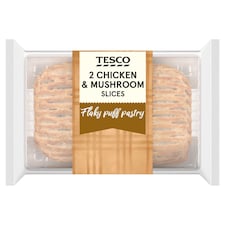 2 Chicken & Mushroom Pastry Slices