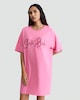 image 2 of F&F Pure Cotton Santa Baby Foil Slogan Nightdress in Pink