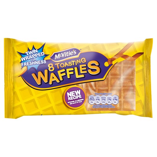 Mcvities Toasting Waffles 8 Pack Tesco Groceries