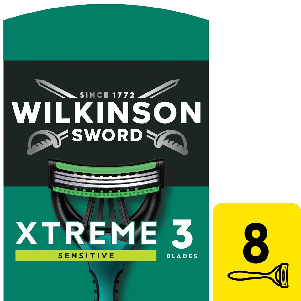 image 1 of Wilkinson Sword Xtreme 3 Sensitive Razor 8 Pack