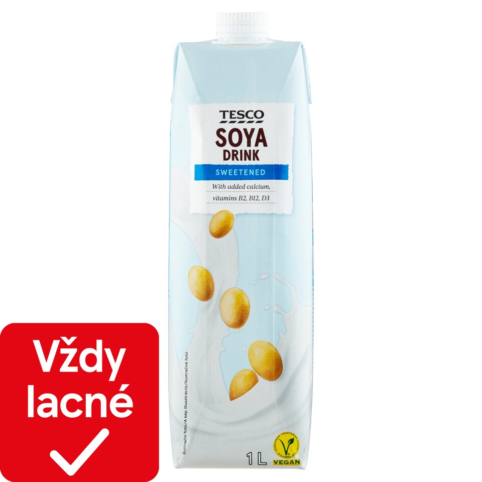 Tesco Sójový nápoj sladený 1 l