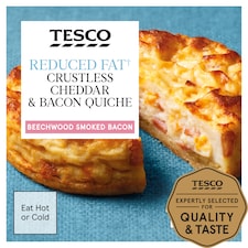 T .R/Fat Cheddar & Bacon Crustless Quiche 160G
