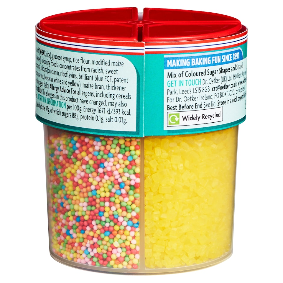 image 1 of Dr Oetker Bright & Bold Sprinkles Mix 109G