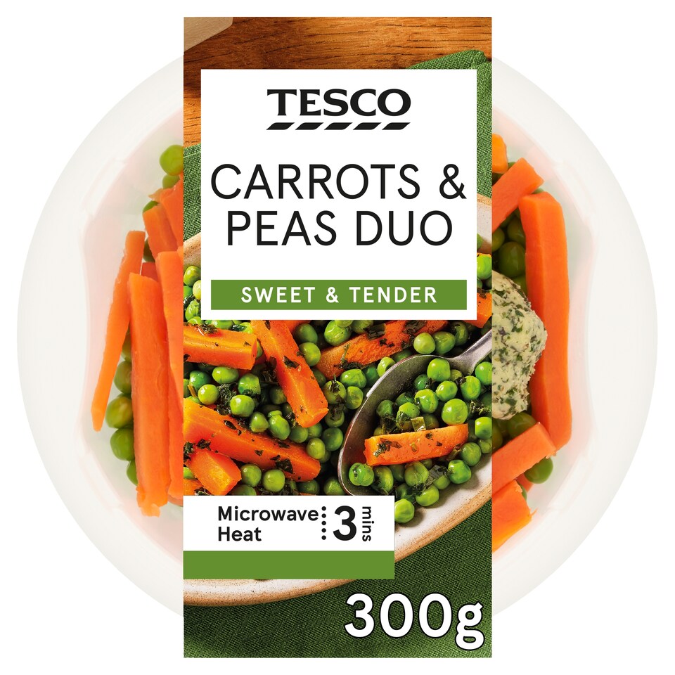 Tesco Carrots & Peas Duo 300g