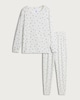 image 4 of F&F Ditsy Floral Print Pyjama Set in Cream