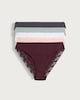 image 4 of F&F 5-Pack Lace Trim Brazilian Knickers in Multi
