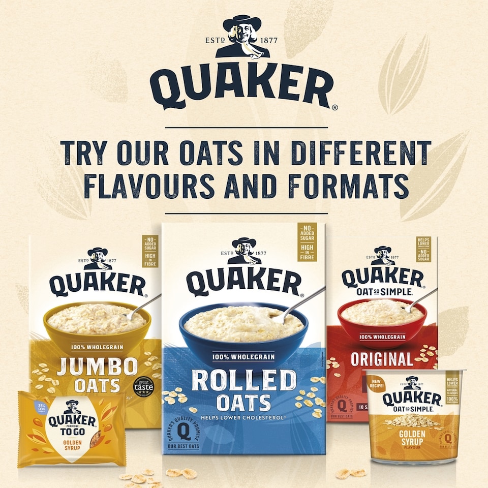 image 1 of Quaker Oat So Simple Gluten Free Porridge Sachets 10x35g