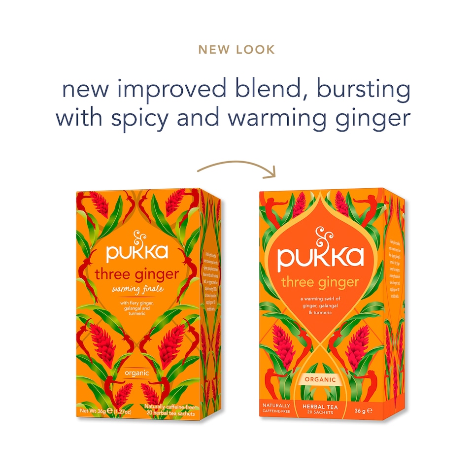 image 1 of Pukka Organic Three Ginger 20 Tea Bags 36G