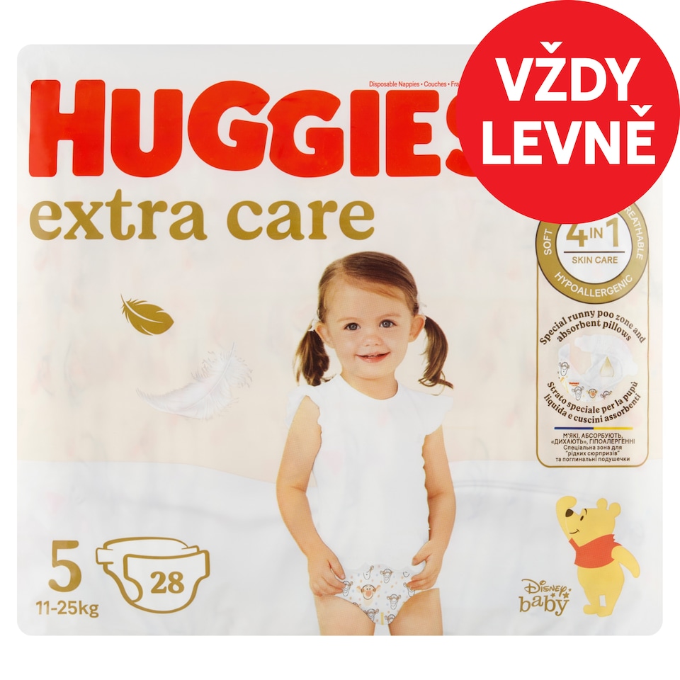 image 1 of Huggies Extra Care Diapers Size 5 Children 11-25kg 28 pcs