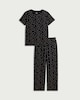 image 5 of F&F 2-Piece Pure Cotton Polka Dot Pyjama Set in Multi Black