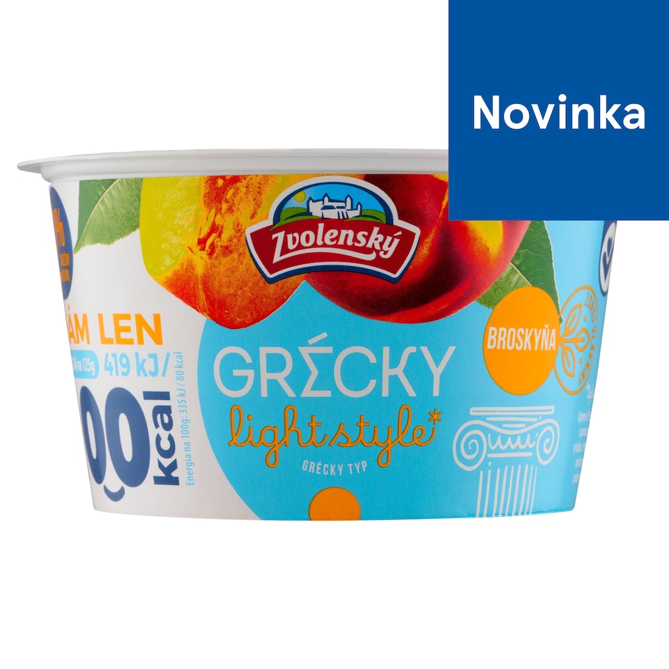 obrázok 1 z Zvolenský Light Style jogurt gréckeho typu broskyňa 125 g