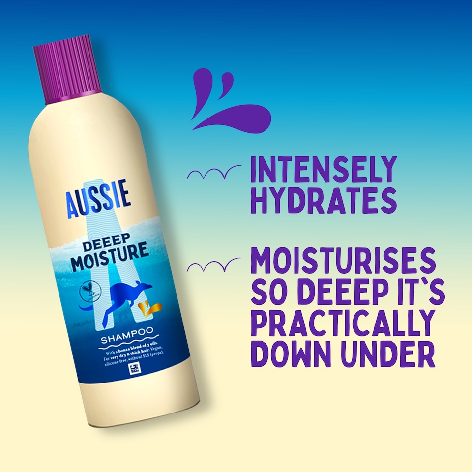 image 1 of Aussie Deep Moisture Shampoo 300Ml