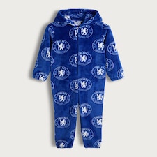 Chelsea FC Fleece Hooded Onesie in Blue