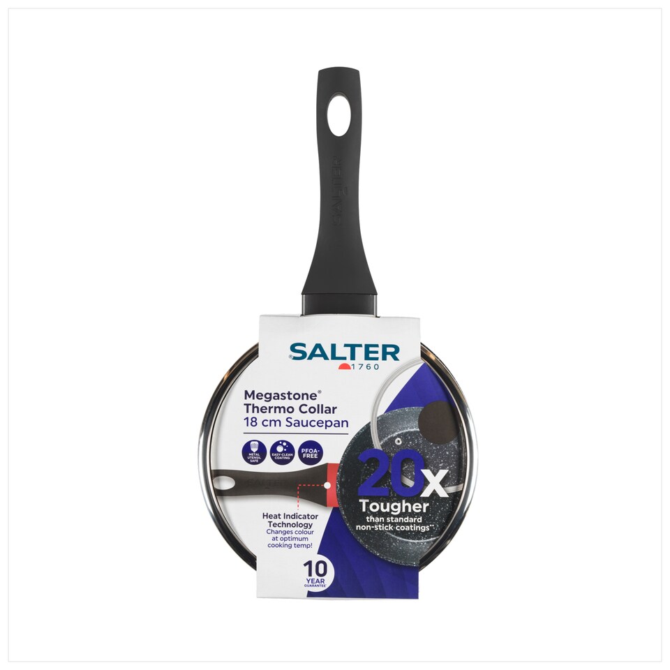 image 1 of Salter Megastone Thermocollar Saucepan 18cm
