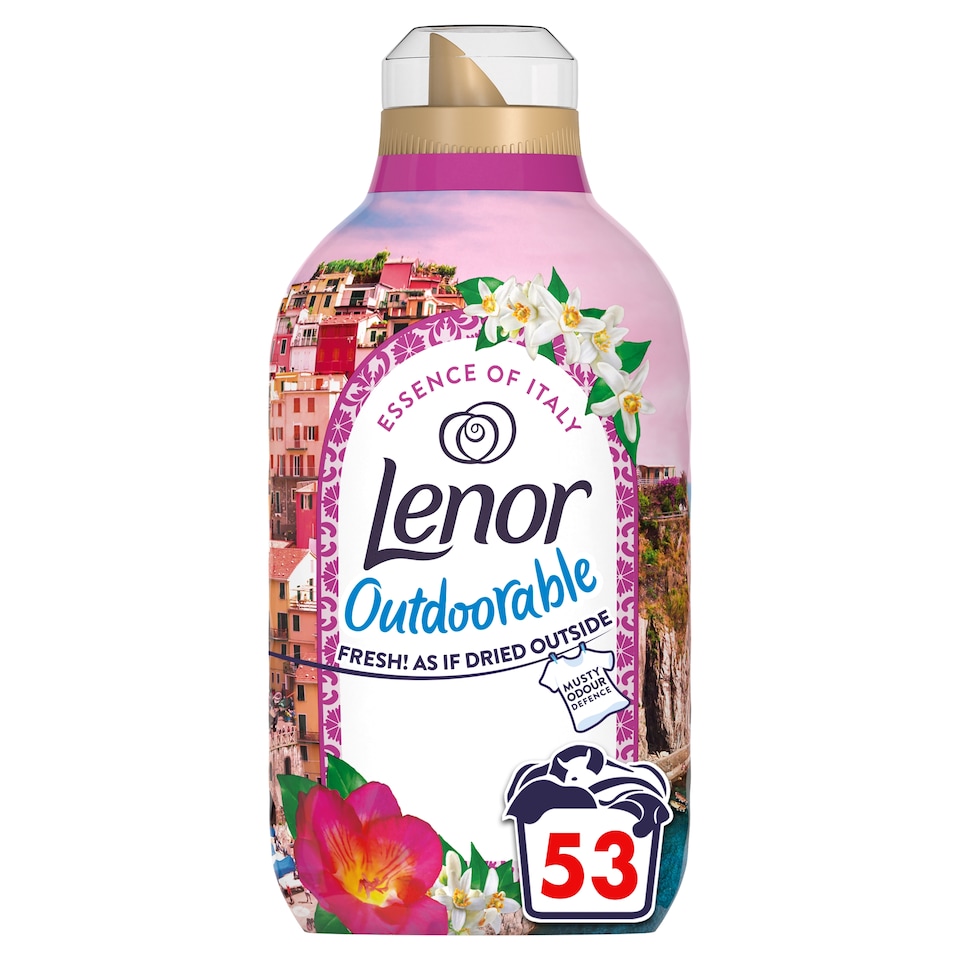 image 1 of Lenor Outdoorable Fabric Conditioner Portofino Freesia & Neroli 53w 742ml
