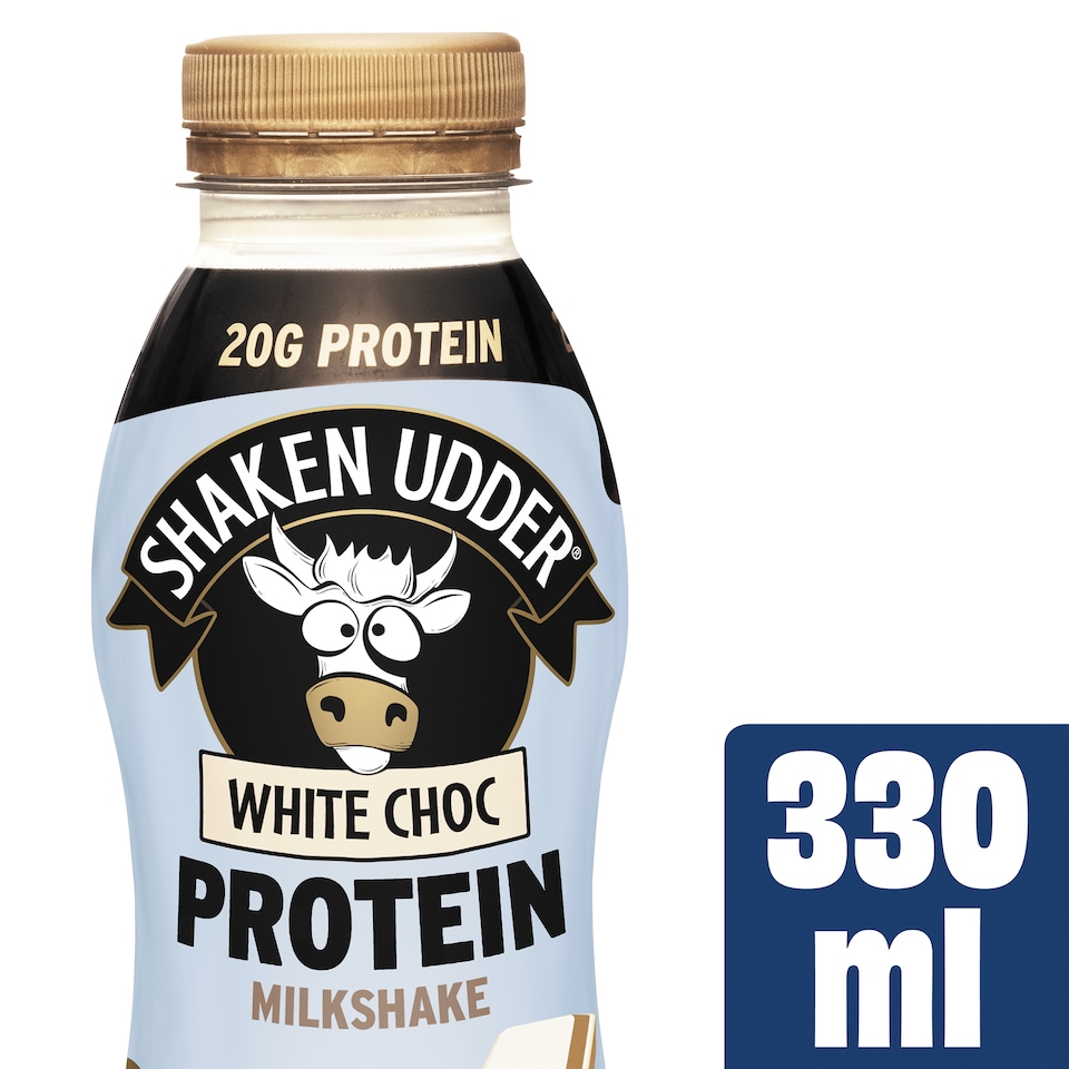 image 1 of Shaken Udder White Choc Protein Milkshake 330ml