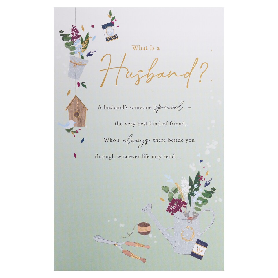 Gibson Birthday Card What Is A Husband?