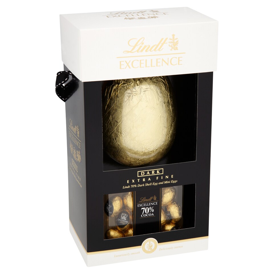 image 1 of Lindt Excellence 70% Dark Chocolate Easter Egg 220G