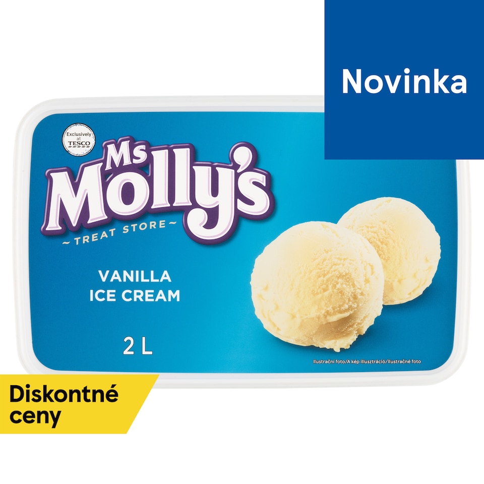 Ms Molly's Mrazený krém vanilkový s rastlinným tukom 2 l