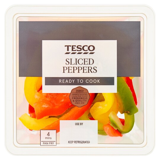 Tesco Fresh & Easy Diced Peppers 200G Tesco Groceries