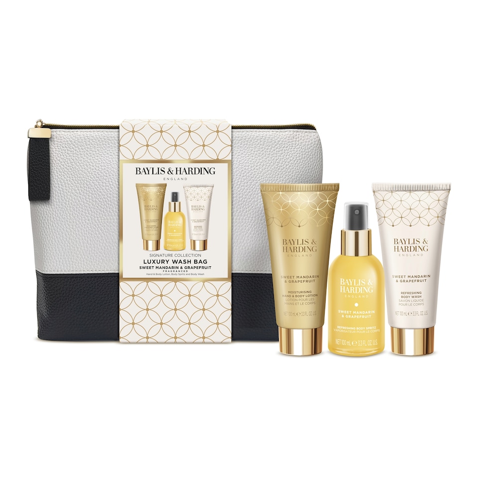 image 1 of Baylis & Harding Sweet Mandarin & Grapefruit Luxury Wash Bag Gift Set